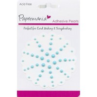 adhesive pearls - aqua